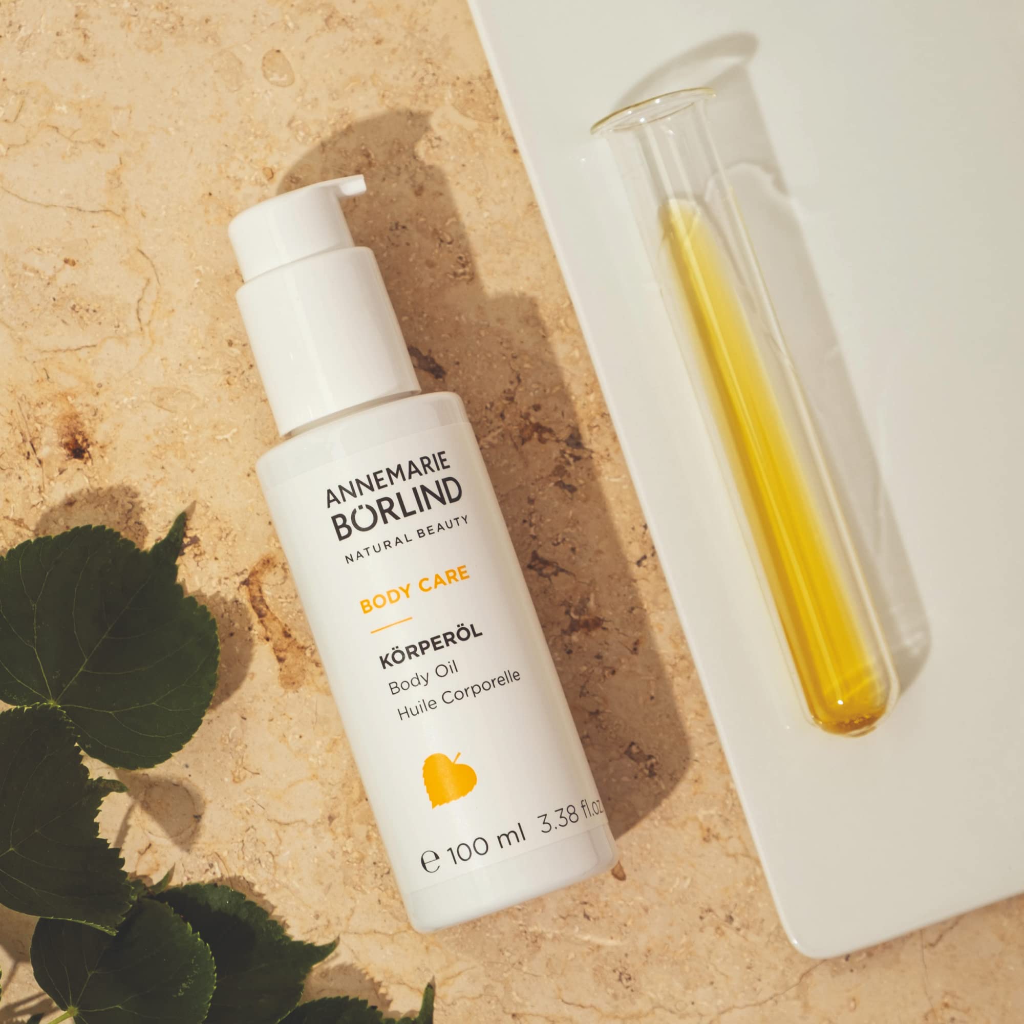 ANNEMARIE BÖRLIND Nourishing Body Oil with Organic Jojoba & Argan Oil - Vegan Skin Care for Dry Skin, Regenerating & Smoothing - 3.38 Fl Oz - Perfect for Daily Moisturizing & Massage Therapy