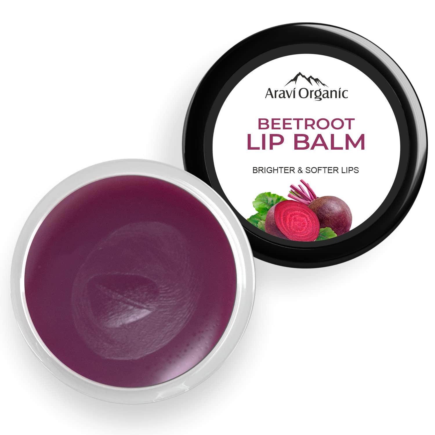 Organic Beetroot Lip Balm with Shea Butter & Cocoa Butter - Moisturizing Treatment for Dry, Chapped Lips - Natural Lip Care with Beetroot Extract - 8g Red - Perfect for Winter Skincare & Daily Hydration