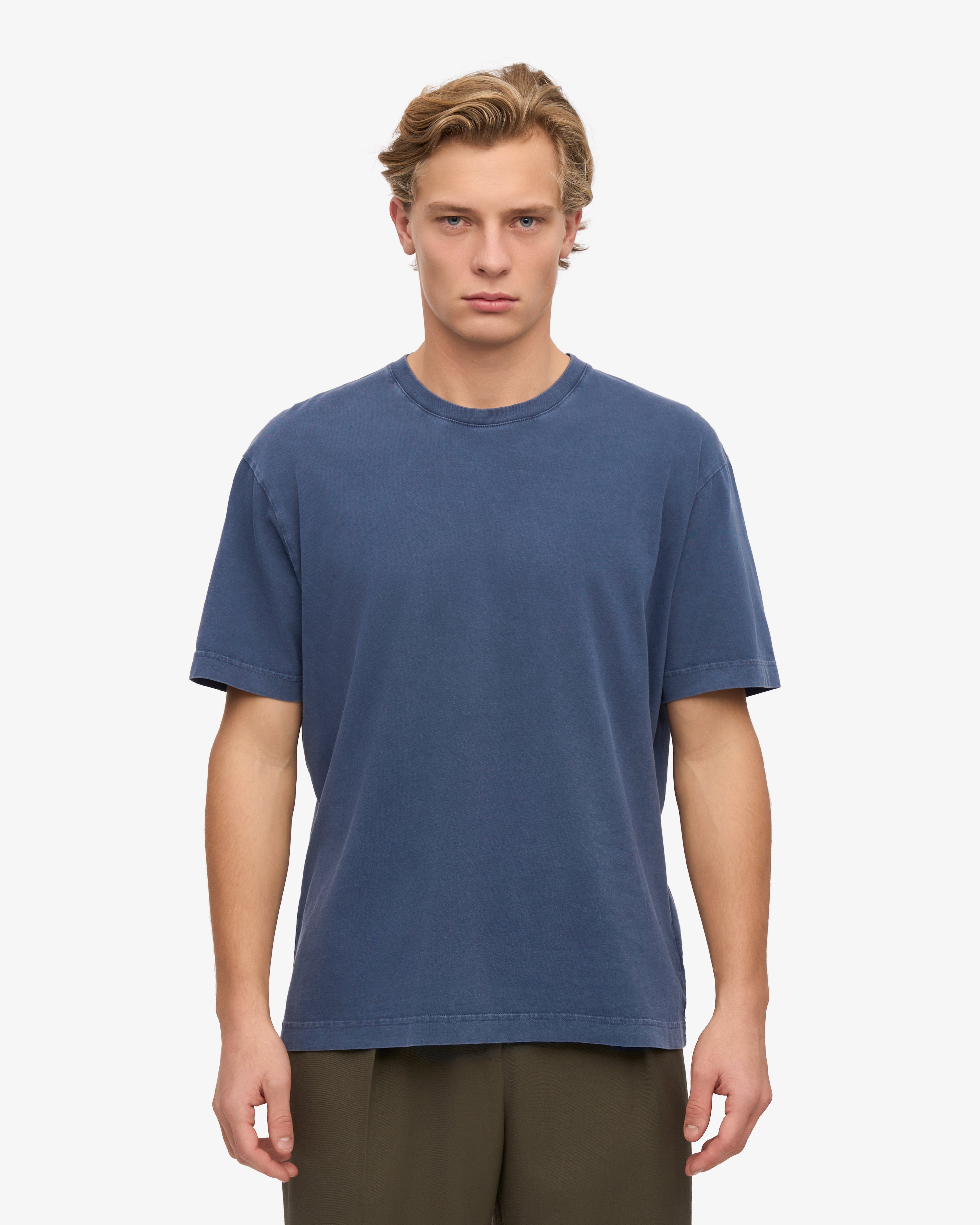 Premium Oversized Organic Cotton T-Shirt for Men & Women | Soft, Breathable & Eco-Friendly | Neptune Blue | Perfect for Casual Wear, Loungewear & Street Style