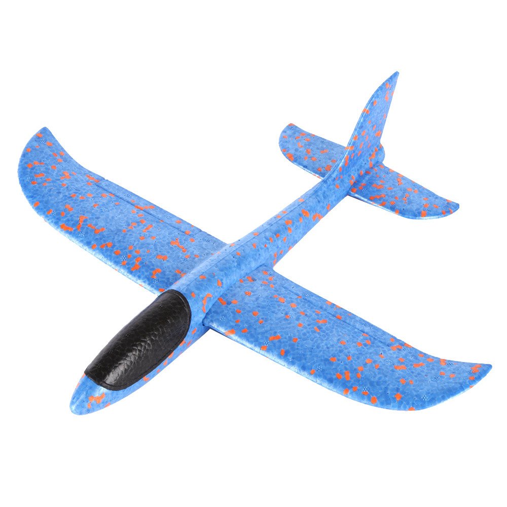 **Wtosuhe Foam Airplane Toy Set - Hand Launch Glider Plane for Kids, Outdoor Flying Toy with Inertia Flight, Lightweight & Durable - Perfect for Backyard Fun, Park Play, and Birthday Gifts (Blue)**