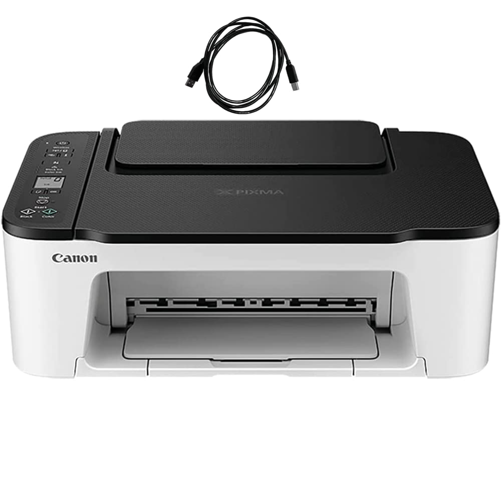 Canon PIXMA TS3 Series Wireless All-in-One Color Inkjet Printer - Print, Scan, Copy for Home & Office Use with USB Cable | Perfect for Remote Work, School Projects & Small Business Printing Needs