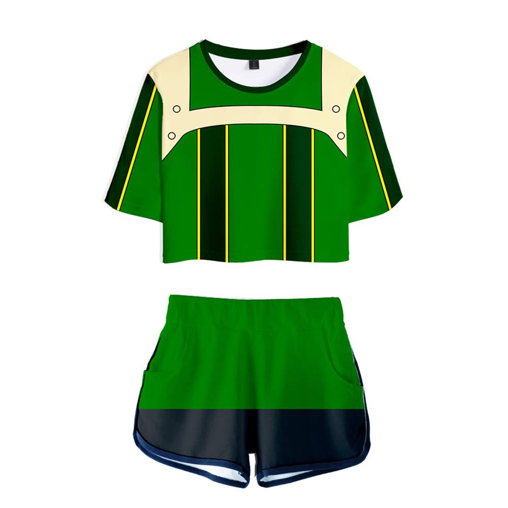 My Sky 2-Piece Anime Outfit for Women - Stylish Crop Top & Shorts Set | Cute Kawaii Cosplay Costume for Anime Conventions, Casual Wear & Summer Fashion