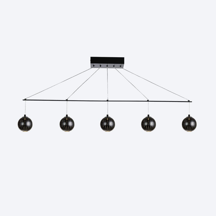 ZORO LINEAR 5 LED Pendant Light with Yosh Shade - Dimmable Modern Lighting for Kitchen Island, Dining Room & Bedroom