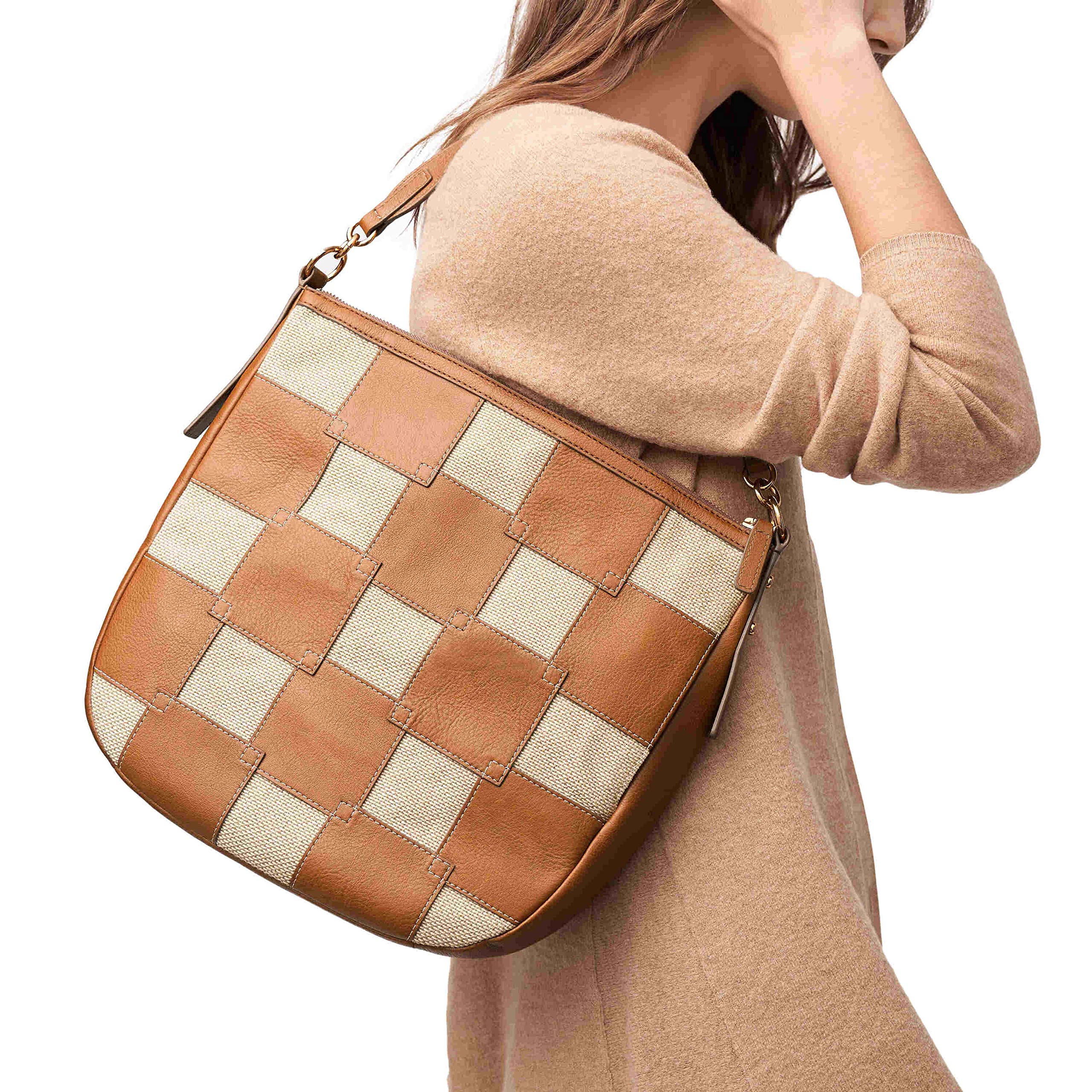 Fossil Jolie Hobo Handbag for Women - Stylish Leather Shoulder Bag with Adjustable Strap, Perfect for Work, Travel & Everyday Use