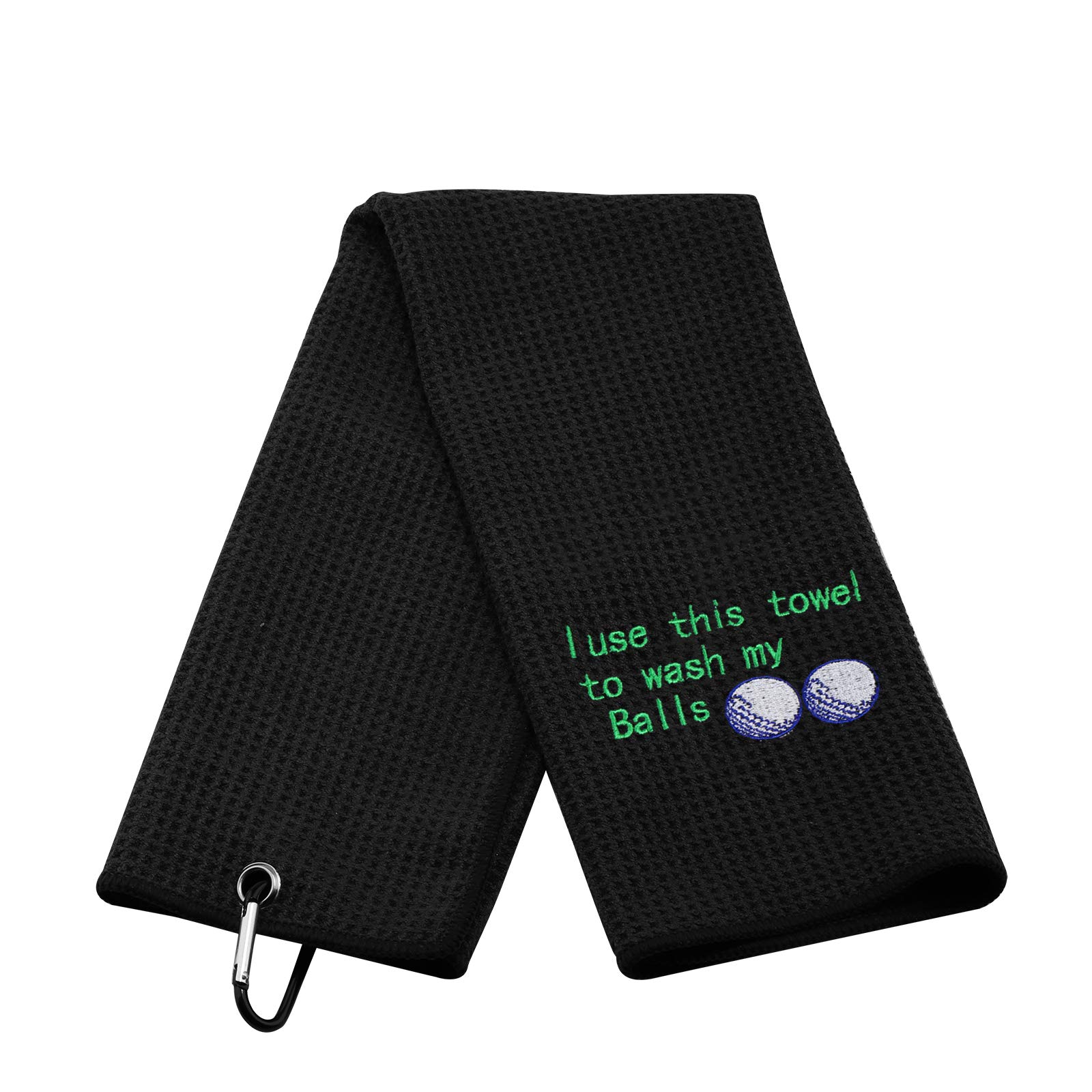 Premium Embroidered Golf Towel with Clip - Funny 