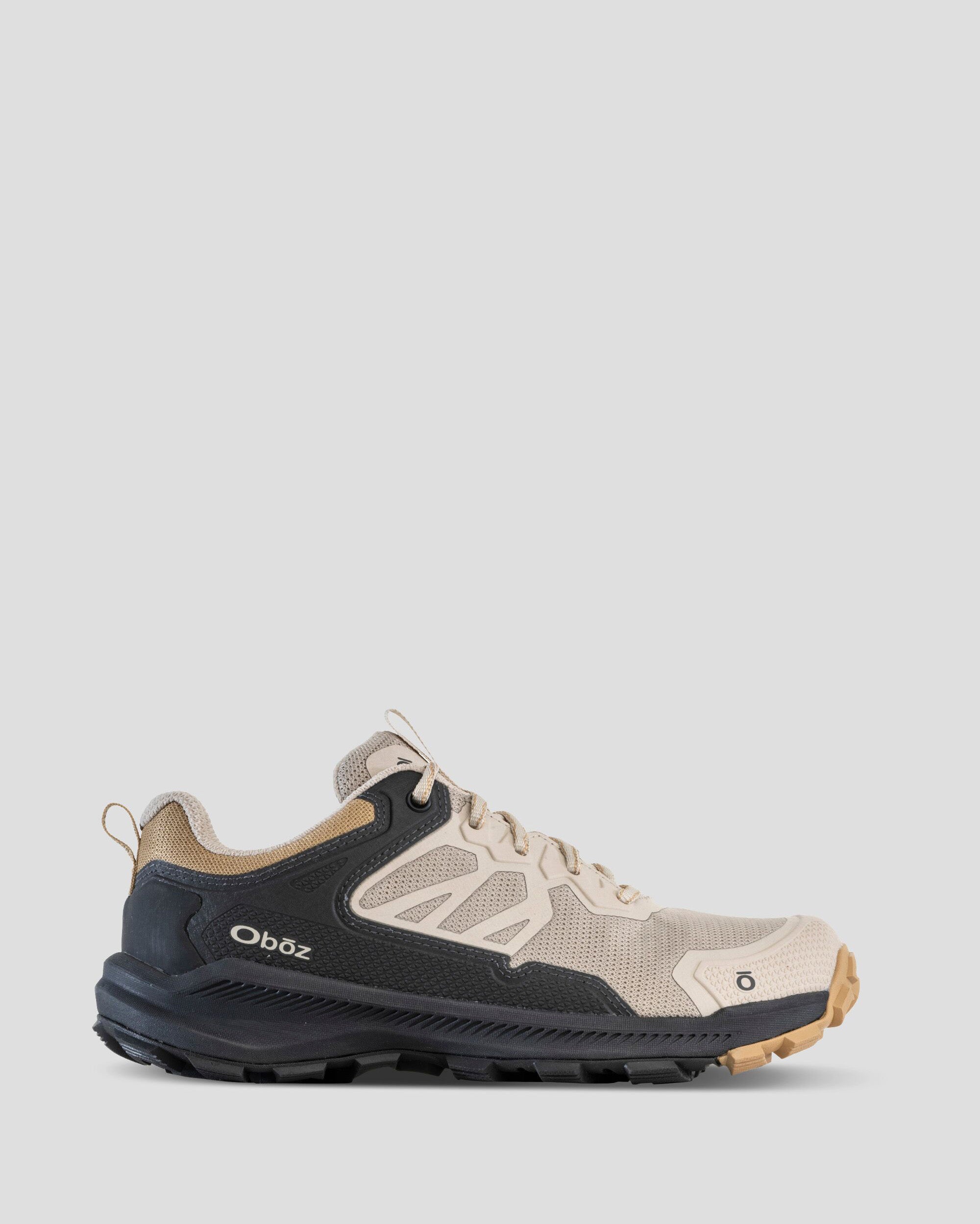Oboz Katabatic Low Hiking Shoes for Women - Lightweight Trail Shoes with Snow Leopard Design | Perfect for Day Hikes, Backpacking & Outdoor Adventures