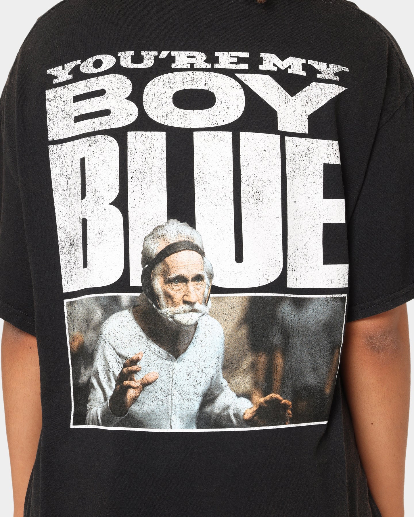Vintage Old School T-Shirt - Black Wash Distressed Retro Tee for Men & Women | Perfect for Casual Wear, Street Style & 90s Fashion Outfits