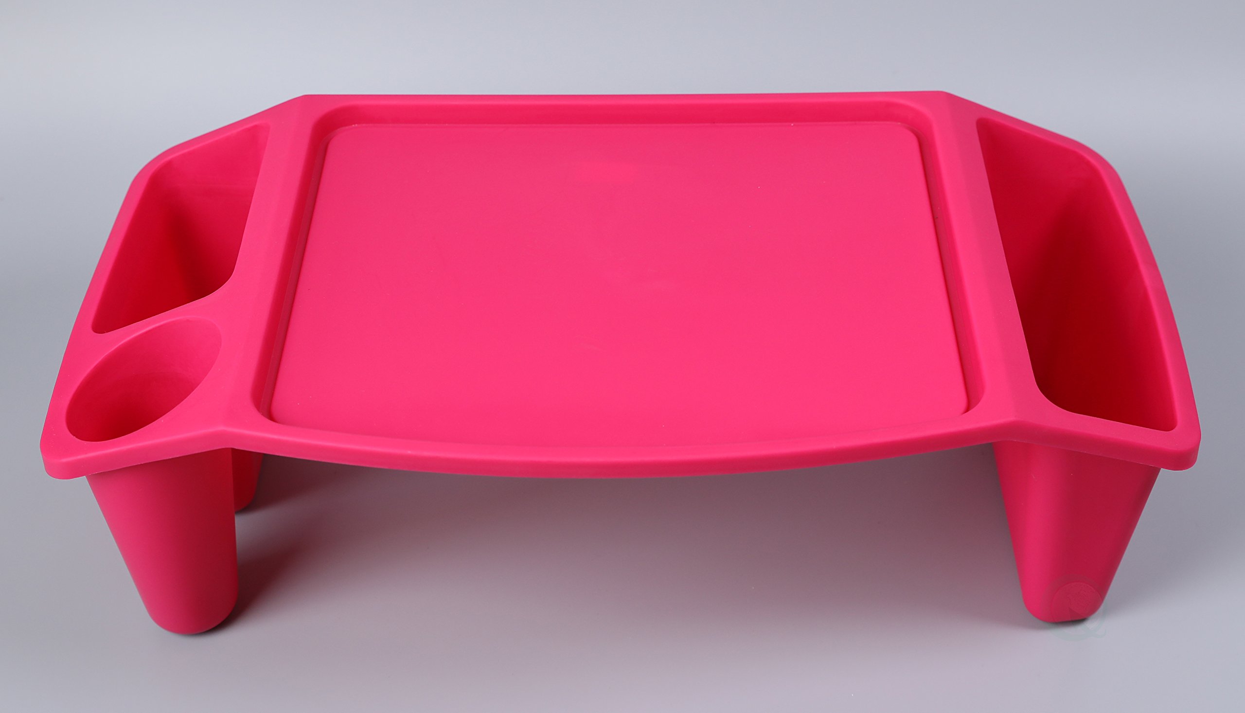 Portable Kids Lap Desk Tray with Storage - Pink Activity Table for Children, Set of 12 - Perfect for Homework, Drawing, and Travel Use