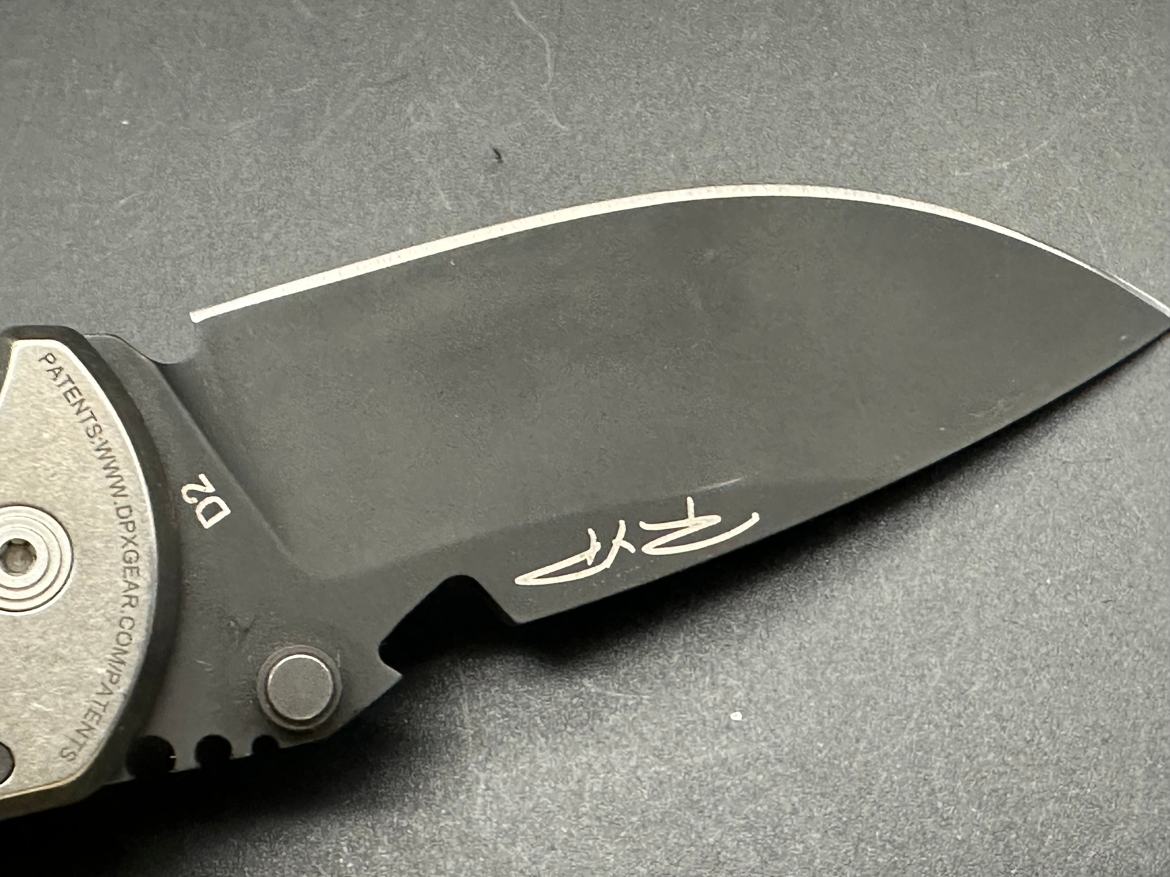DPX Hest 2.0 Left Hand Titanium/G10 Frame Lock Folding Knife - EDC, Outdoor Survival & Tactical Use