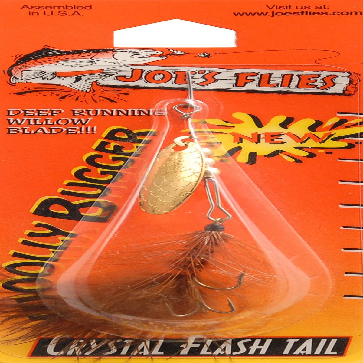 Joe's Flies Premium Brown Trout Fishing Lures - Best for Freshwater Fly Fishing, Streams & Rivers (Pack of 6) - Perfect for Anglers & Outdoor Enthusiasts