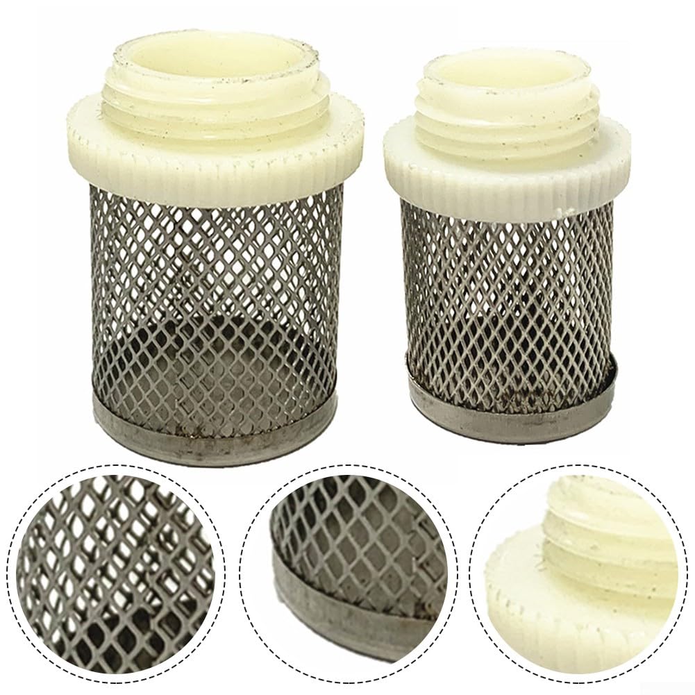 Stainless Steel Garden Hose Strainer - 3/4inch Filter for Rain Barrel & Irrigation