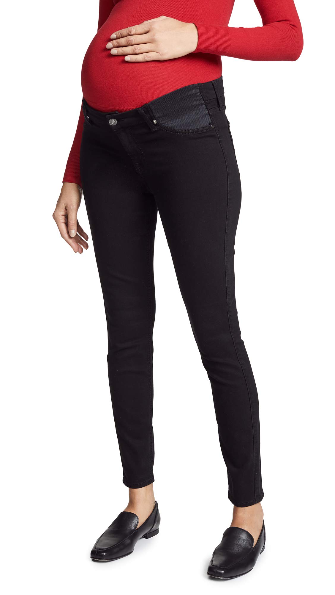7 For All Mankind Women's Maternity Jeans - Stretch Denim Pregnancy Pants for Comfort & Style | Perfect for Work, Casual Wear & Everyday Maternity Outfits
