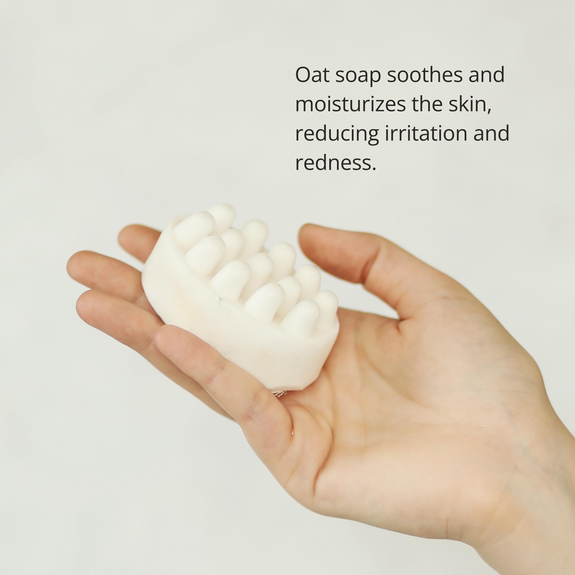 Daily Rituals Oatmeal Scented Massage Bar Soap with Loofah - Exfoliating Body Scrub for Deep Cleansing & Oil Removal - Perfect for Shower, Spa & Self-Care Routine
