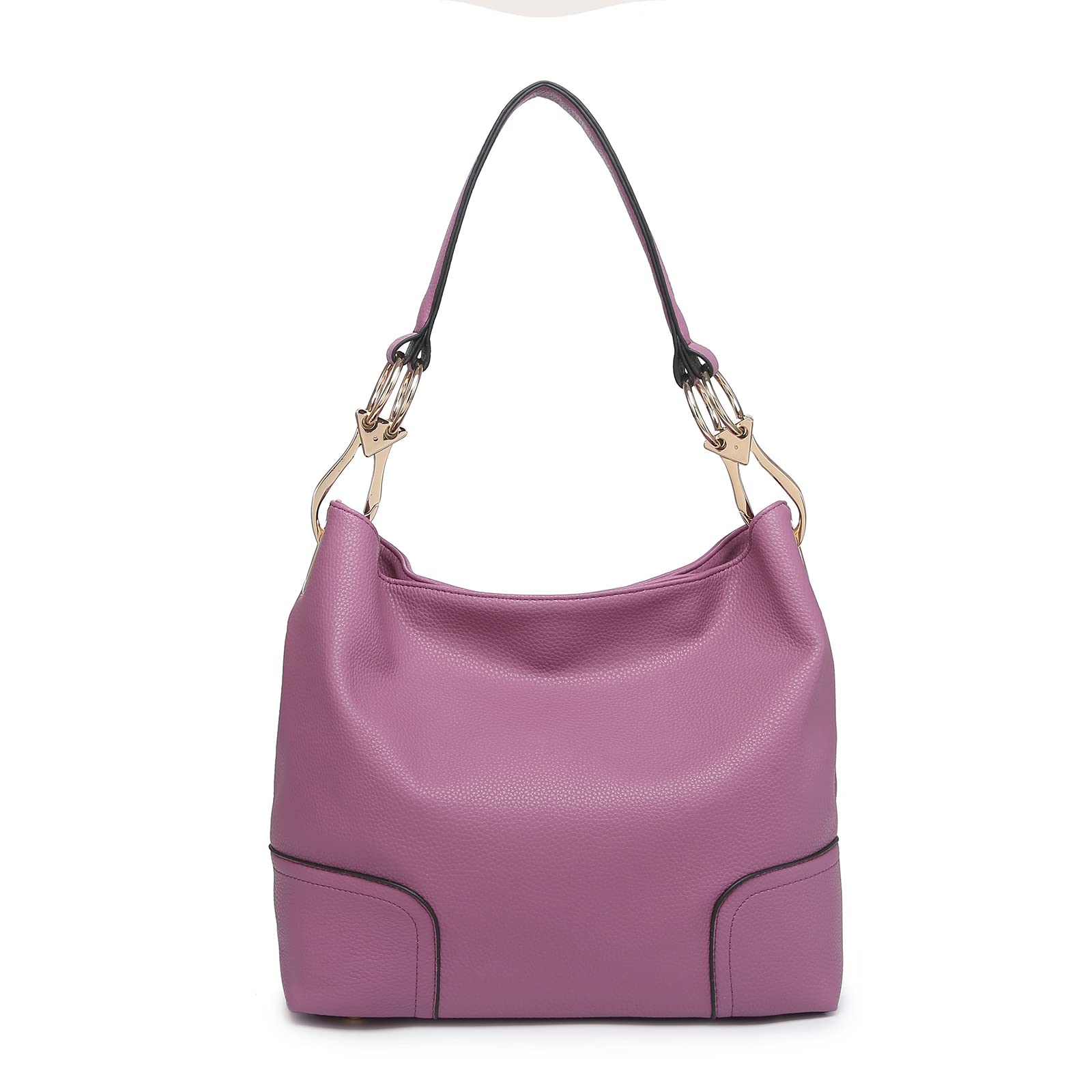 Dasein Women's Soft PU Leather Hobo Handbag - Slouchy Shoulder Bag with Top Handle, Stylish Tote Purse for Work, Travel & Everyday Use