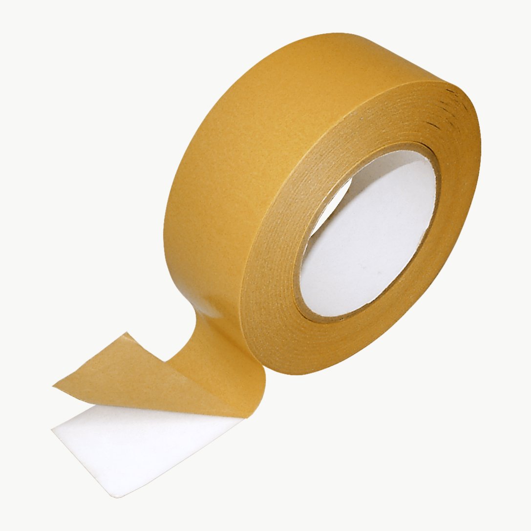 JVCC DCT-44A Double-Sided Tissue Tape with Strong Acrylic Adhesive - 1.5 Inch x 55 Yards White - Perfect for Scrapbooking, Photo Mounting & Craft Projects