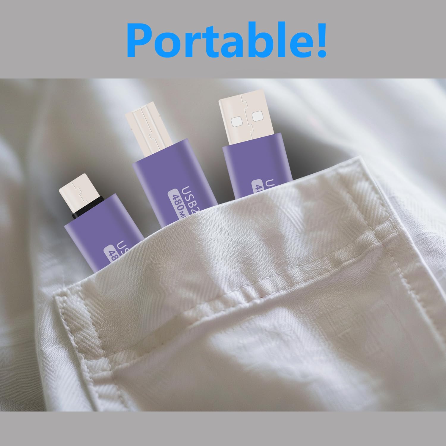 RIIEYOCA 3-Pack USB Adapter Set - USB B Male to Female 2.0, USB A Male to Female 2.0 & USB C Male to Female 2.0 - Compatible with Electronic Pianos, Printers, Electronic Drums, MIDI Controllers, Audio Interfaces - Perfect for Music Production, Office Setup & Home Studio