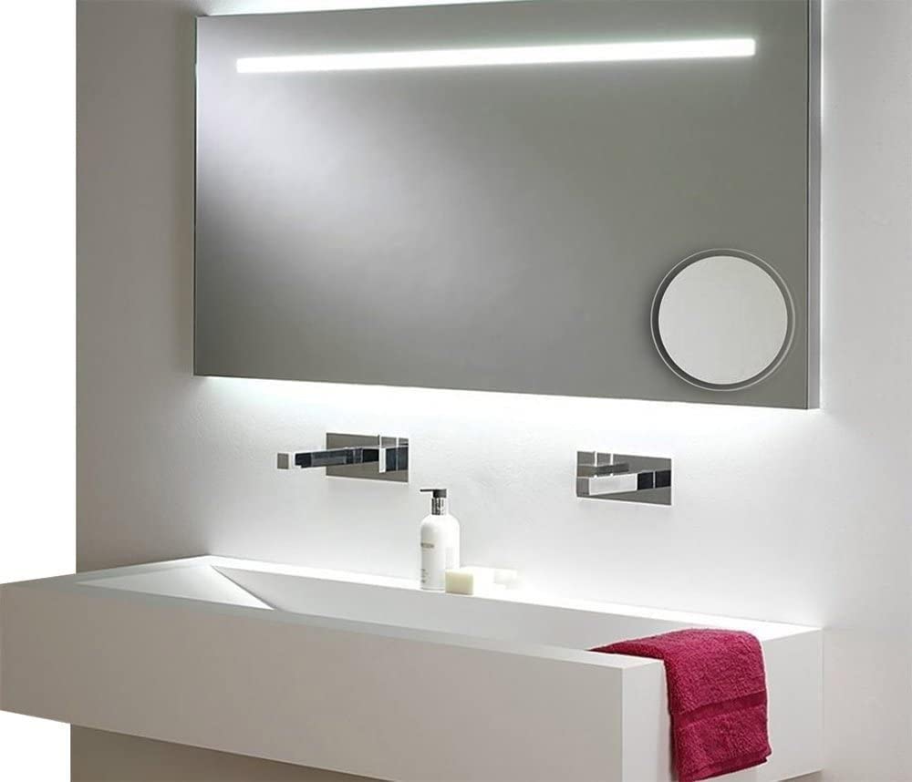 Mavoro 10X Magnifying Mirror with Triple Suction Cups - Portable Travel Makeup Mirror for Precise Cosmetic Application, Eyebrow Shaping & Skincare - Perfect for Bathroom, Vanity & On-the-Go Use