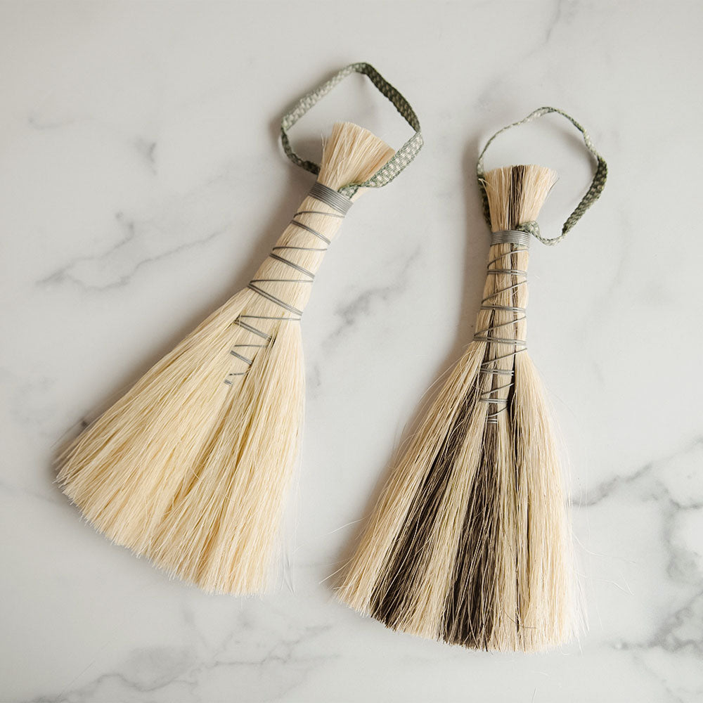 Handmade Wire Wrapped Tampico Hand Brush - Natural Fiber Cleaning Brush for Kitchen, Grill & Outdoor Use - Durable Scrub Brush for Pots, Pans & Camping Gear