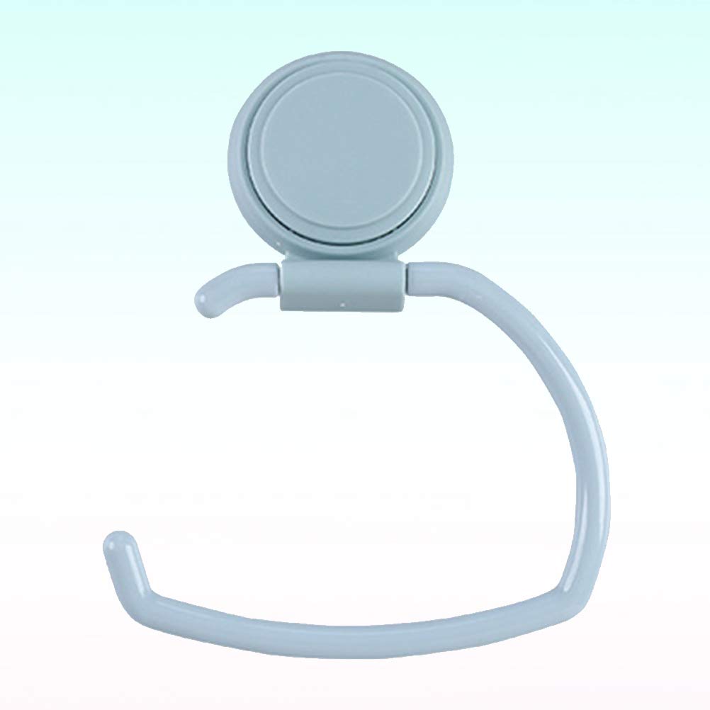 Cabilock 1-Piece Suction Cup Bathroom Tissue Holder - No Nails Wall Mount Toilet Paper Roll Dispenser - Prevents Paper Towels from Falling - Perfect for Small Bathrooms, RVs & Apartments
