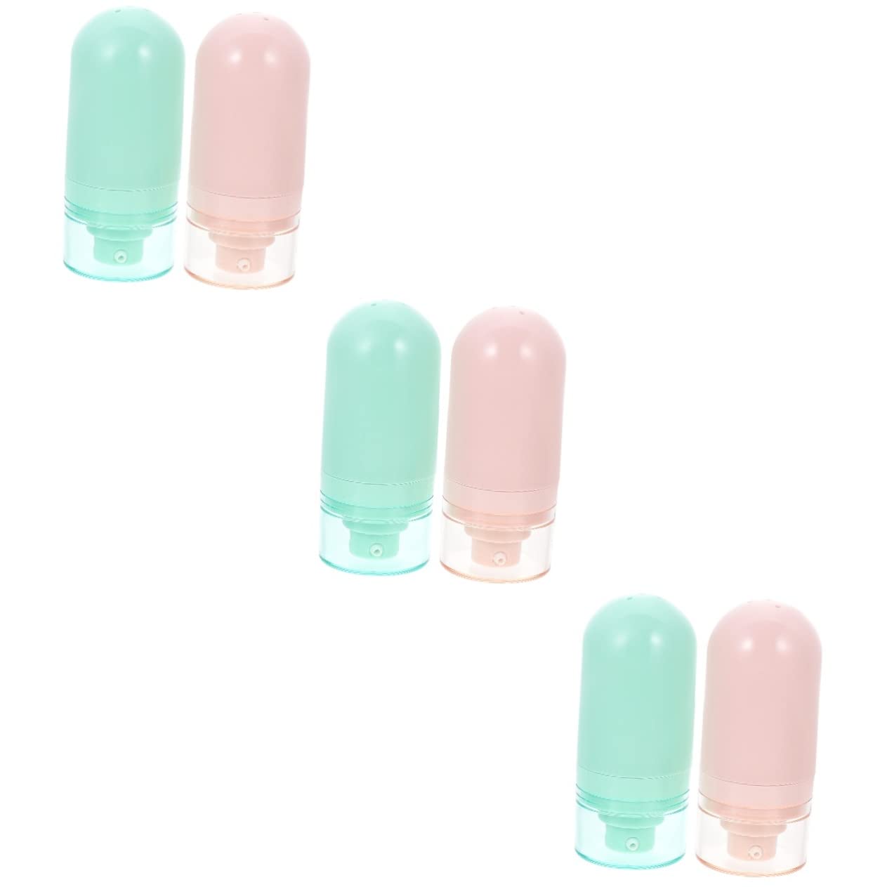 Minkissy 6-Piece Travel Bottle Set - Leak-Proof Mini Shampoo, Lotion & Toiletries Containers for Airplane Carry-On - Perfect for Skincare, Cosmetics & Personal Care Travel Essentials