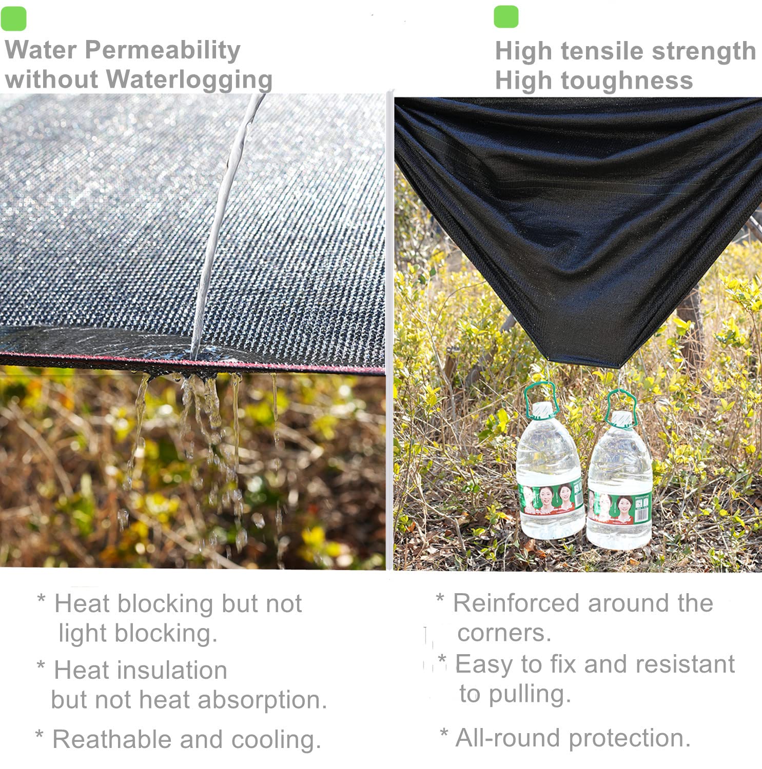 40% Sun Shade Cloth - 10x20 FT Durable UV Resistant Garden Netting with Grommets - Outdoor Shade Mesh Tarp for Plants, Greenhouse, Chicken Coop & Patio - Perfect for Gardening, Agriculture and Sun Protection