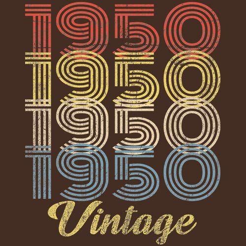 Vintage 1950 Retro 75th Birthday Gift T-Shirt for Men - Funny 75 Years Old Celebration Shirt - Perfect for Birthday Parties & Milestone Celebrations