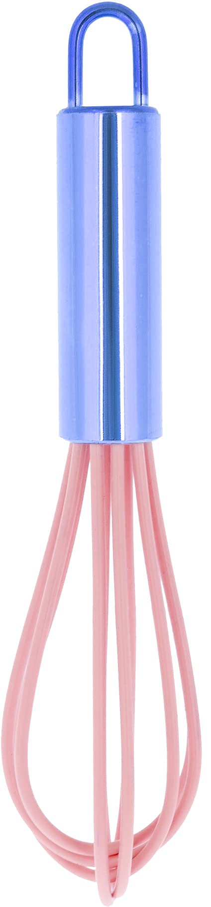 Mini Silicone Whisk for Kitchen - Small Cooking Beater for Eggs, Baking & Mixing - Perfect for Non-Stick Pans, Baby Food & Camping Cooking