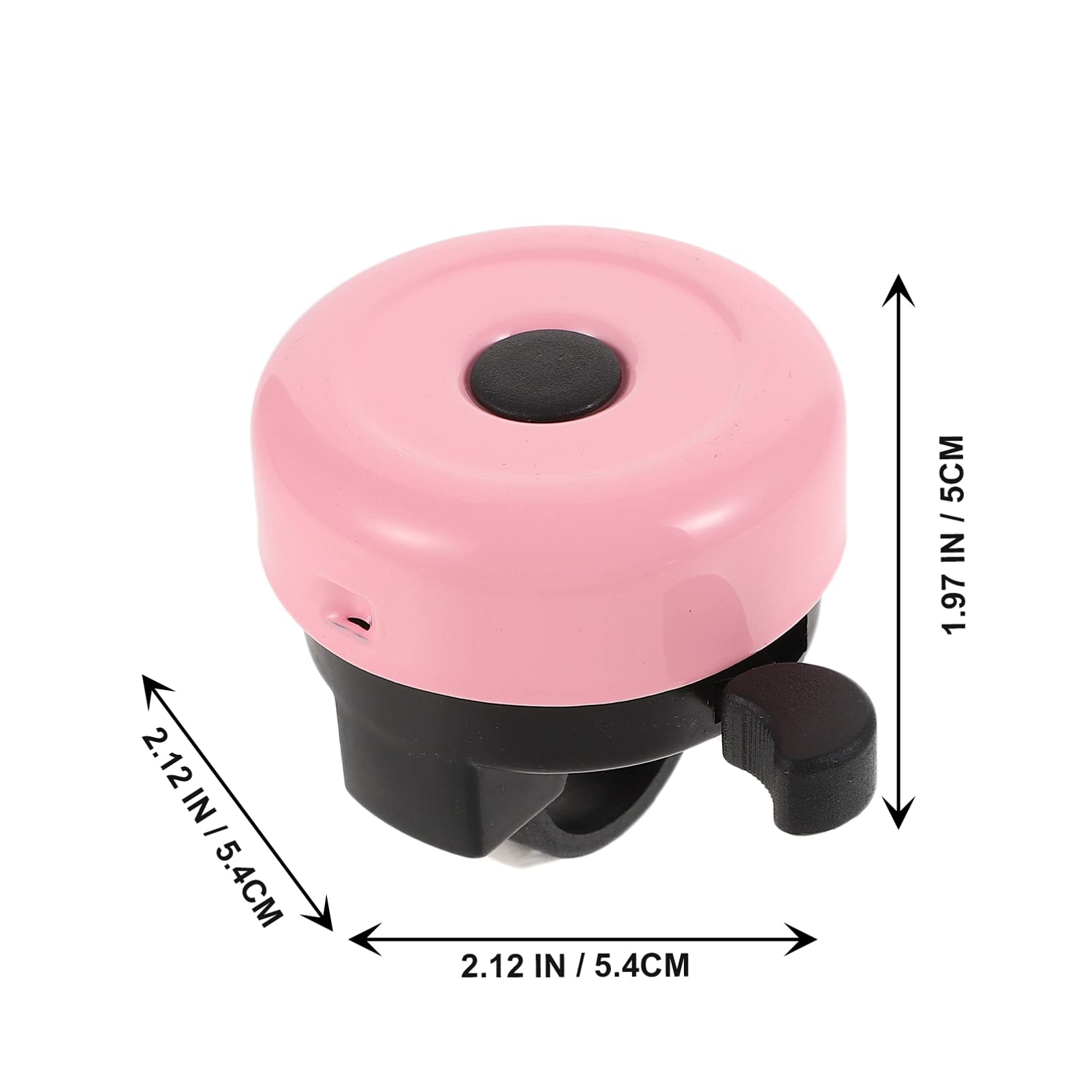 LIOOBO Loud Bicycle Bell with Decorative Stickers - Durable Bike Horn for Mountain & Road Bikes - High-Quality Cycling Accessories (Pink) - Perfect for Commuting, Cycling Safety & Outdoor Adventures