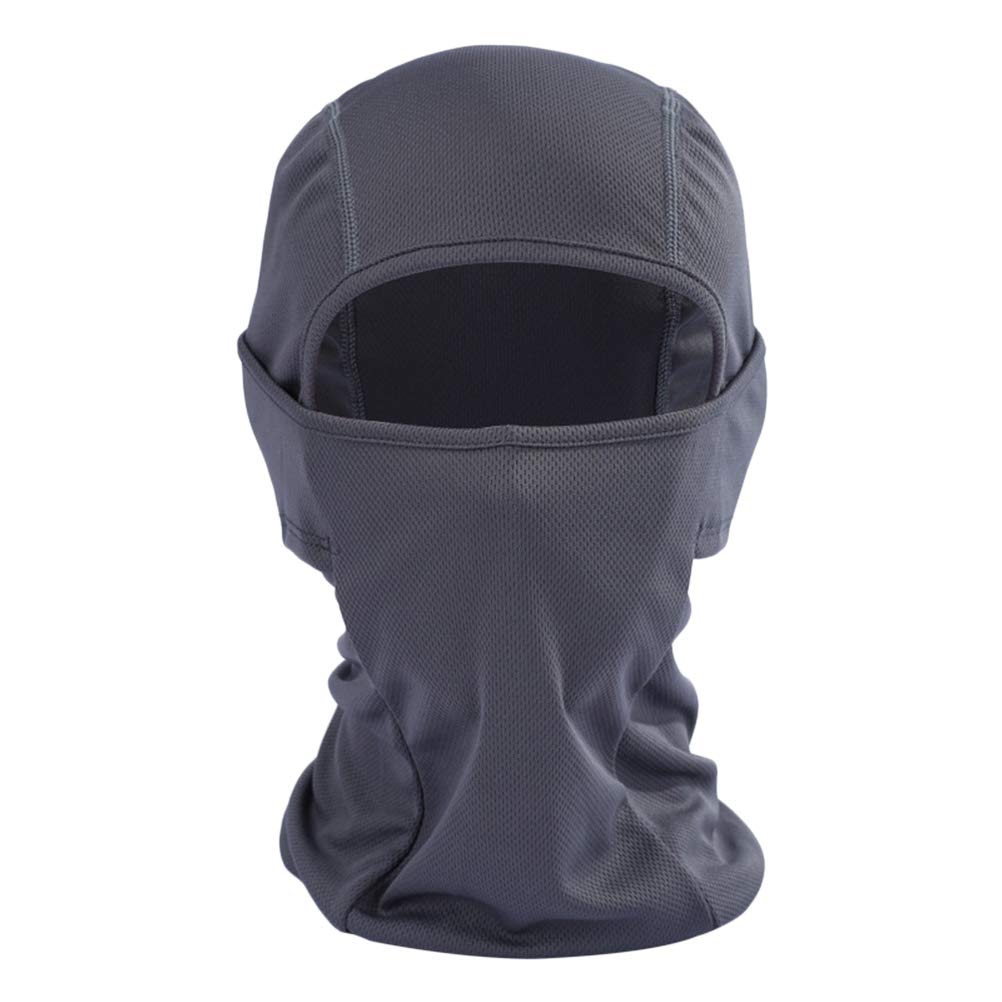 LIOOBO Windproof Sunscreen Face Mask - Breathable UV Protection for Outdoor Activities, Cycling, Hiking & Running - Grey (Ideal for Summer Sports & Travel)