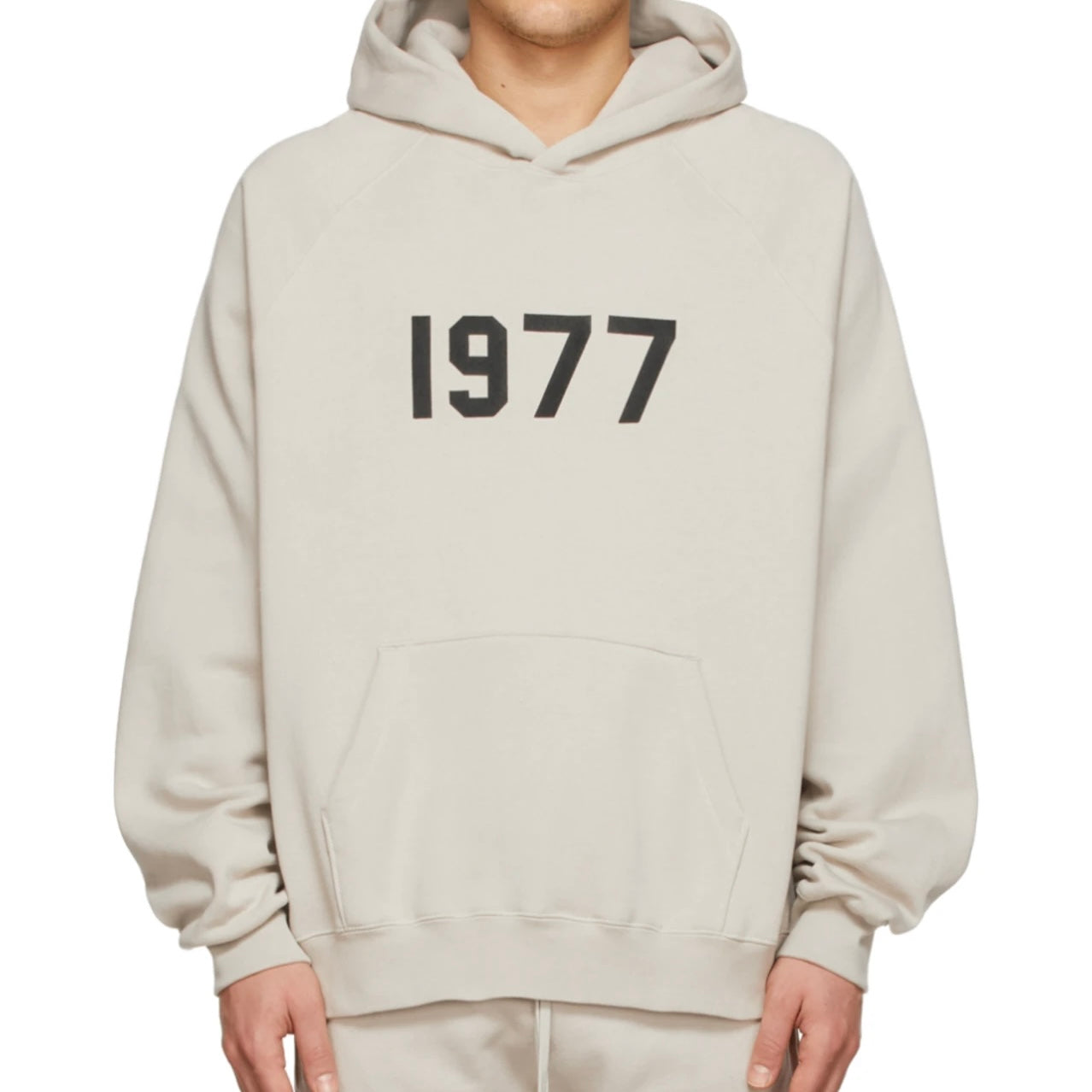 Fear of God Essentials SS22 Pullover Hoodie 1977 Wheat - Men's Casual Streetwear Hooded Sweatshirt for Everyday Wear & Urban Fashion