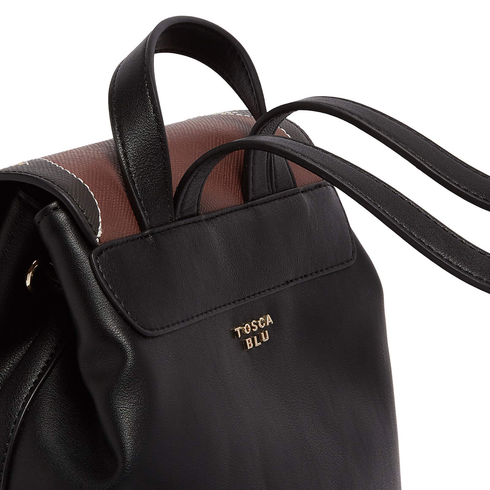 Stylish Tan & Black Large Western Applique Flap Backpack for Women - Perfect for Travel, Hiking, and Everyday Use