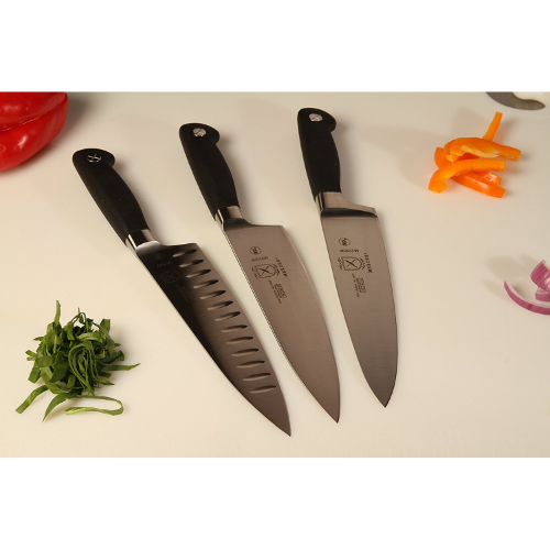 Genesis M21077 8-Inch Chef's Knife with Granton Edge - Professional Kitchen Knife for Slicing, Dicing & Chopping - Perfect for Home Cooks & Professional Chefs