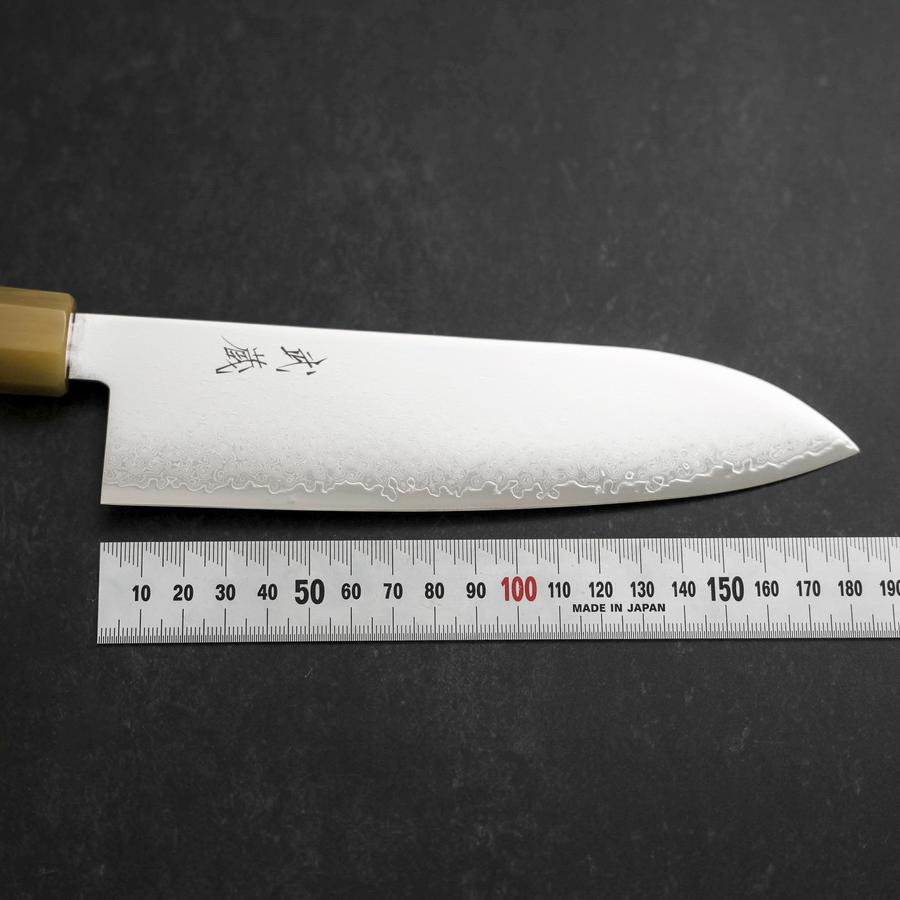 Premium Santoku Knife 180mm - VG-10 Damascus Steel Blade with Buffalo Dark Pink Maple Handle - Perfect for Sushi, Vegetables & Meat Slicing - Japanese Kitchen Knife for Home Chefs & Culinary Enthusiasts