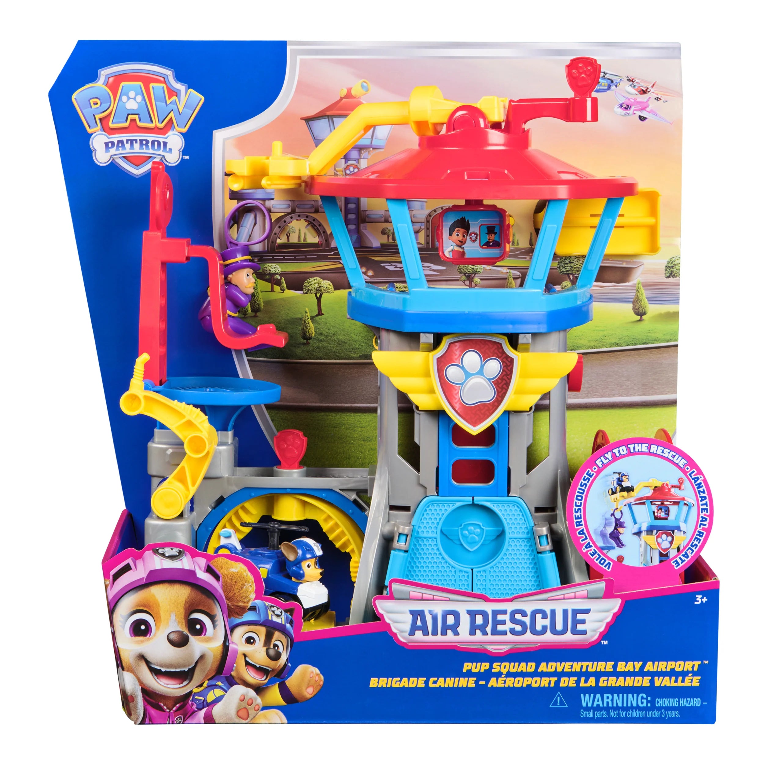 PAW Patrol Air Rescue Adventure Bay Airport Playset - Interactive Toy Playset for Kids with Helicopter & Figures - Perfect for Imaginative Play & Adventure Role-Playing