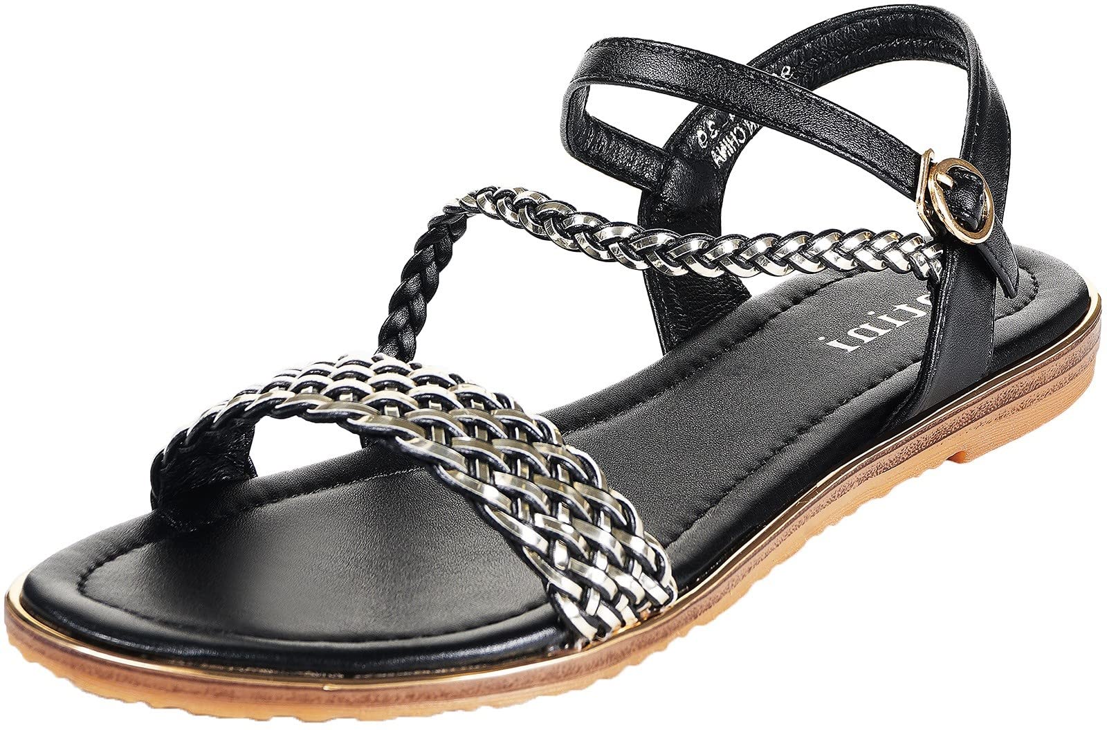 Women's Ankle Strap Flat Sandals - Open Toe One Band Summer Shoes for Beach, Vacation & Casual Outfits | Comfortable & Stylish Sandals for Walking, Travel & Daily Wear