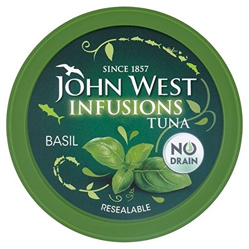 John West Tuna Infusions with Basil 80g - Pack of 2 | Premium Canned Tuna in Olive Oil | Perfect for Salads, Sandwiches & Quick Meals