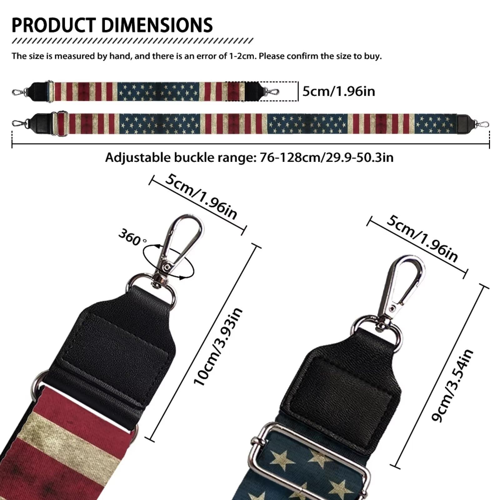 GLENLCWE Cute Cow Print Adjustable Shoulder Strap - Wide Replacement Belt for Luggage, Crossbody Bags & Canvas Handbags (Perfect for Travel, Shopping & Everyday Use)