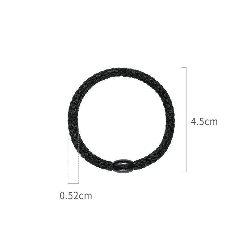 Roxanne Thin Hair Tie Ponytail Holder - 12 Pack Soft Elastic Hair Bands for Women & Girls - Perfect for Ponytails, Braids, Workouts and Everyday Use