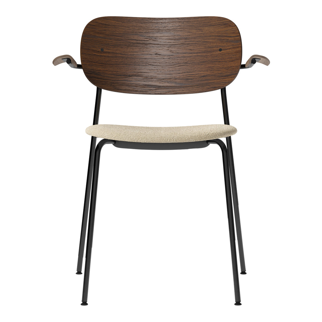 Modern Wooden Dining Chairs with Armrests & Upholstered Seats - Comfortable Kitchen, Dining Room, and Breakfast Nook Furniture for Home Decor
