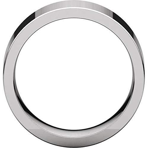 Sterling Silver 8mm Flat Comfort Fit Wedding Band Ring - Size 12 for Men & Women - Perfect for Anniversary, Engagement & Everyday Wear