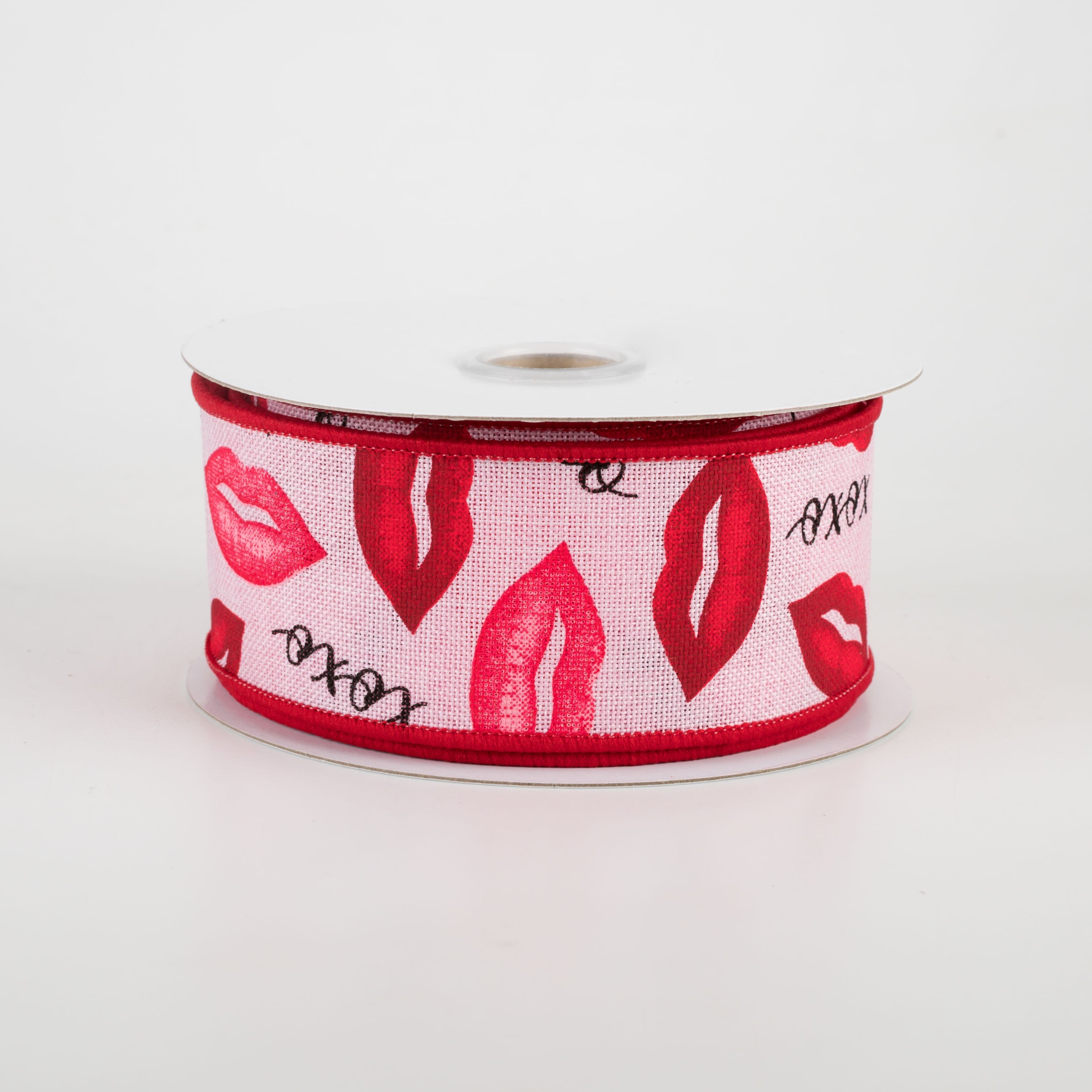 1.5 Inch XOXO Ribbon Light Pink - 10 Yards Bulk Ribbon for Gift Wrapping, DIY Crafts, Scrapbooking, and Party Decorations