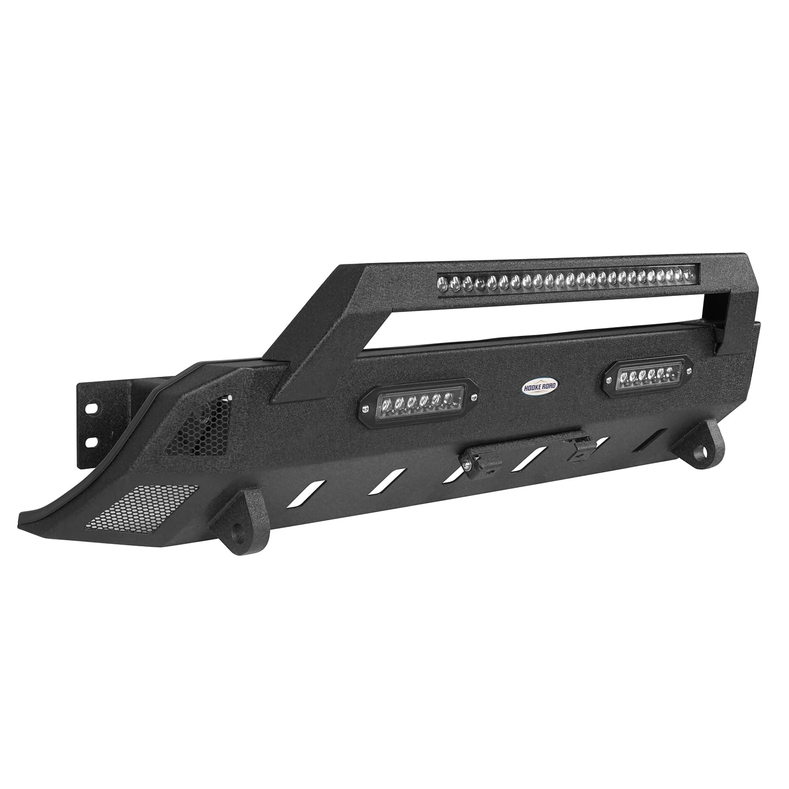 Tacoma HR II Stubby Steel Front Bumper with LED Lights for 2016-2023 Toyota Tacoma 3rd Gen Pickup Truck - Off-Road Protection & Style Upgrade