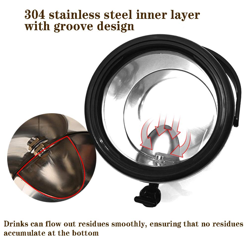 8L Stainless Steel Water Dispenser for Juice, Tea & Beverages - Commercial Drink Dispenser for Milk Tea Shops, Family Gatherings & Events