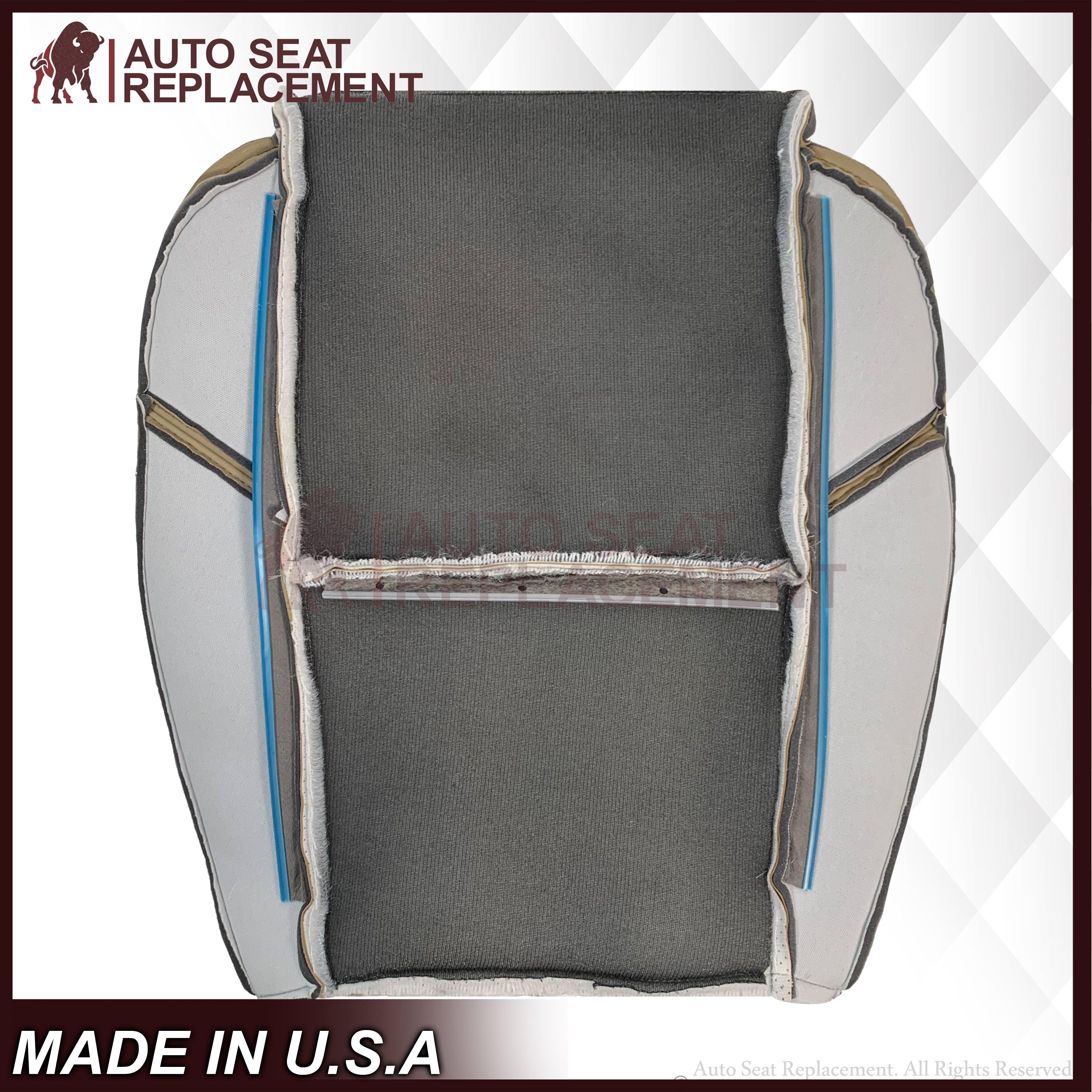 2009-2014 Cadillac Escalade Perforated Leather Seat Covers - Light Cashmere Tan | Premium Car Interior Upgrade for Comfort & Style | Perfect for Road Trips & Daily Commutes