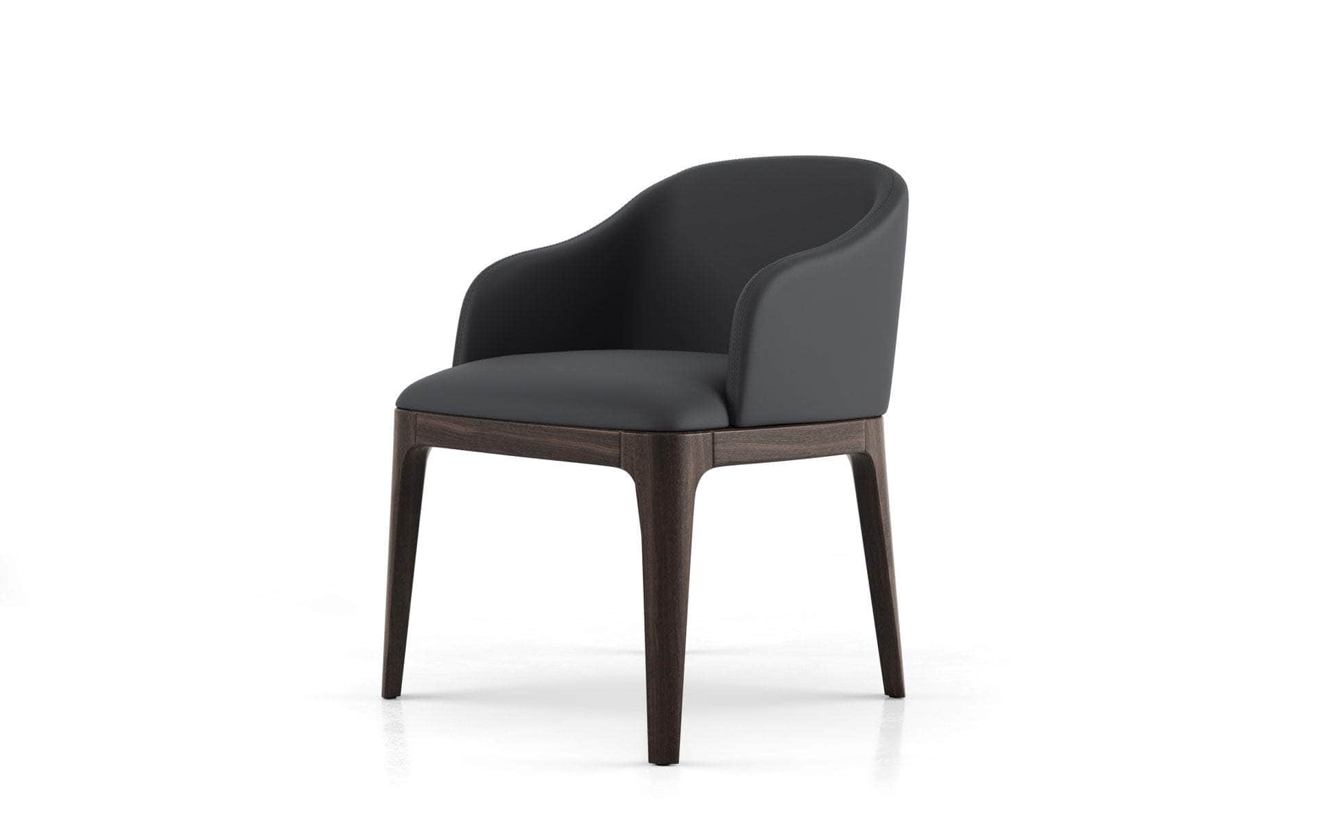 Wooster Eco Pelle Leather Dining Arm Chair - 2 Color Options | Modern & Durable for Home, Office, Restaurant