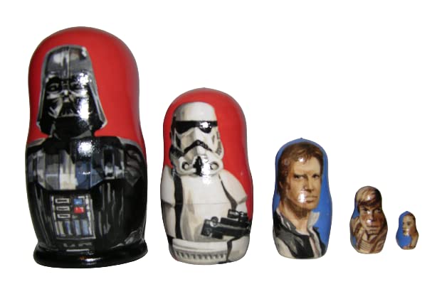 Sci-Fi Nesting Dolls - Classic Russian Stacking Toys for Home Decor