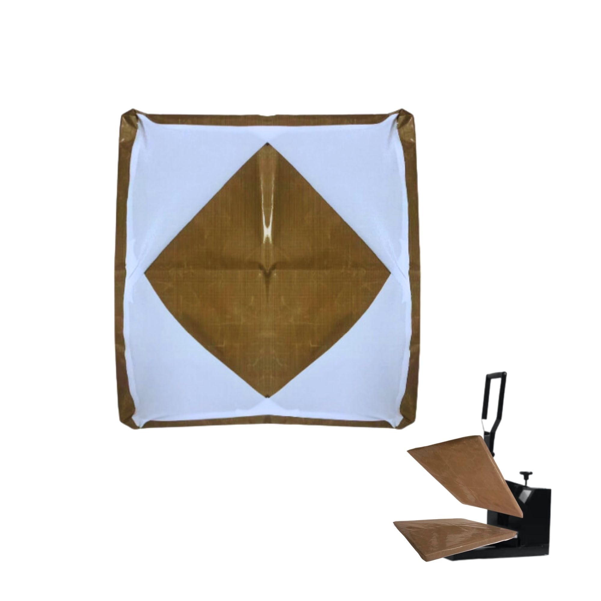 Non-Stick Teflon Sheet for Heat Press 15x15 Inch - Reusable Heat Resistant Sublimation Pressing Mat - Protect Your Heat Transfer Machine - Perfect for T-Shirts, Mugs & DIY Crafts