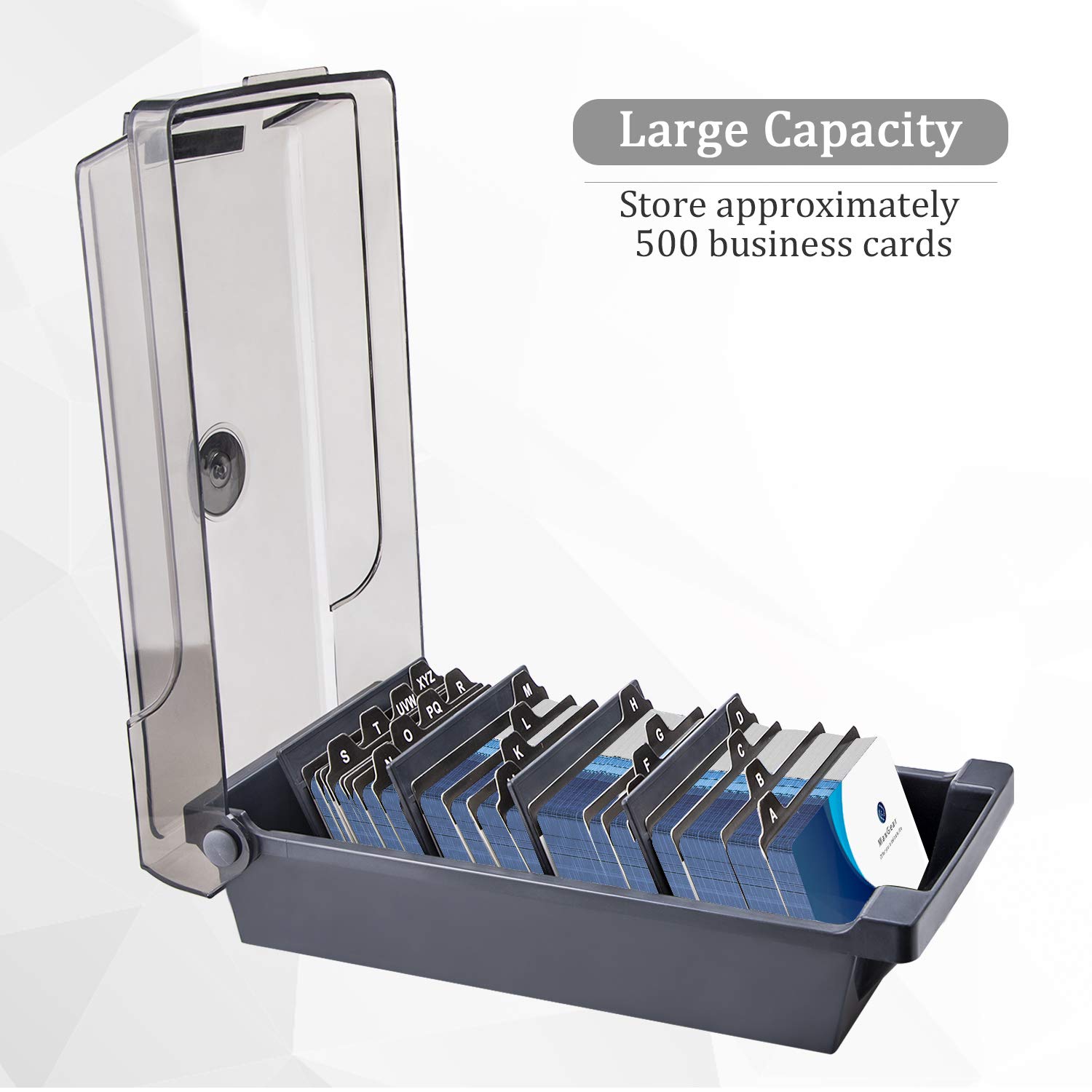 MaxGear Premium Index Cards & Organizer Set - 100 Lined Note Cards with Storage Box for Study, Office & Home Organization