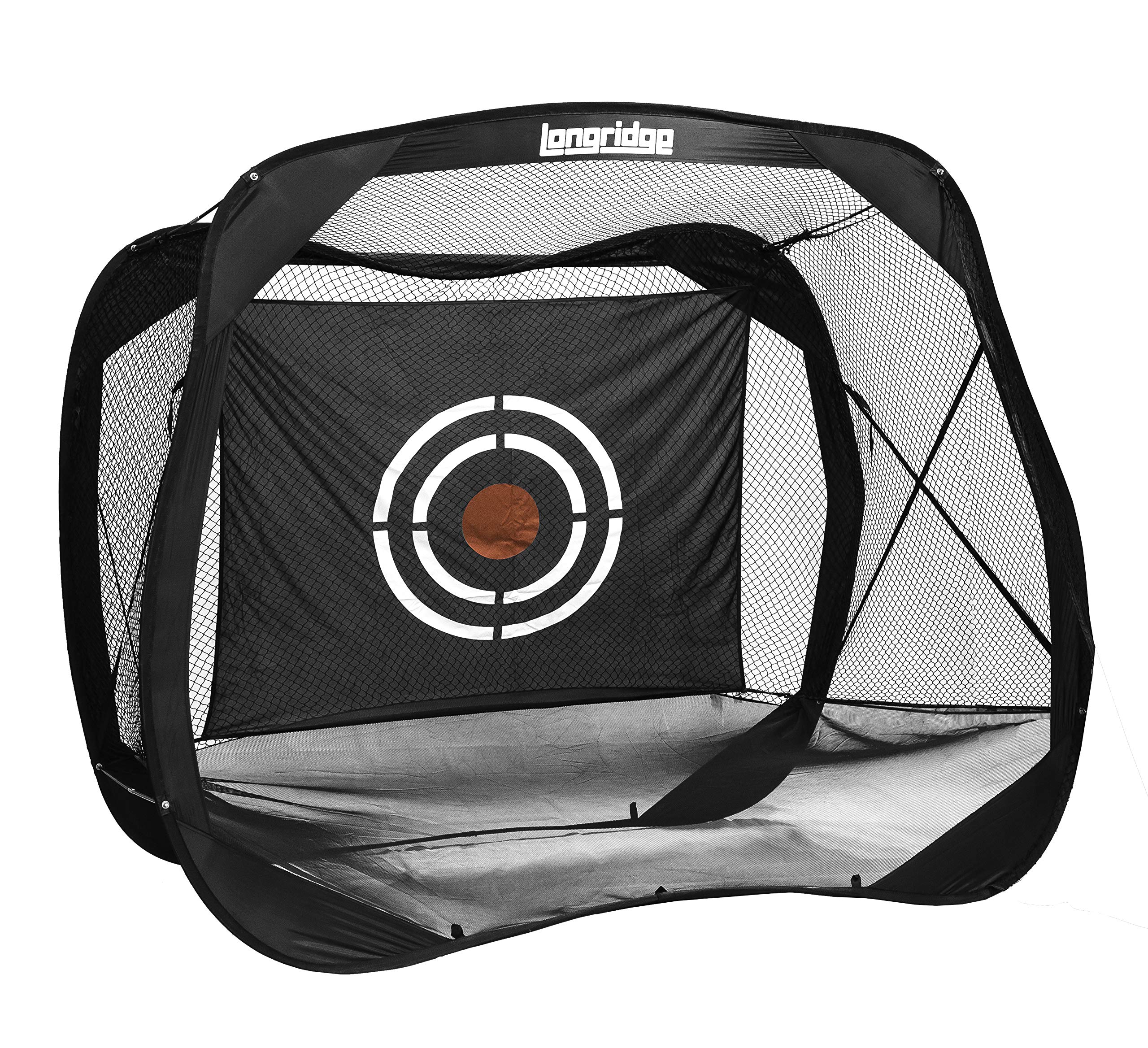 LONGRIDGE Unisex QUAD DRIVING NET - Black One Size Golf Training Aid | Perfect for Driving Range Practice & Backyard Golf Drills