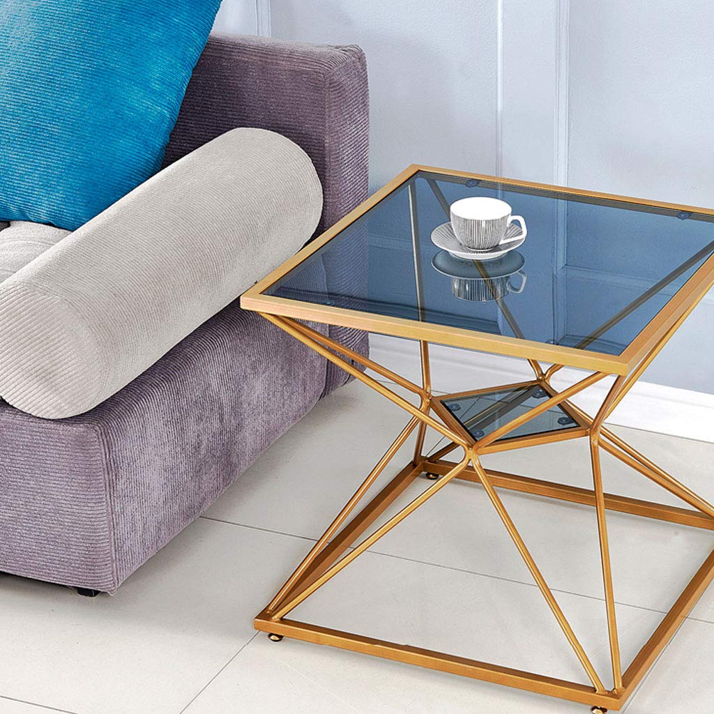 Elegant Gold and Black Metal Frame Glass Decorative Tray - Coffee Table Accent for Living Room, Kitchen & Bedroom | Perfect for Serving Drinks, Displaying Decor & Organizing Essentials